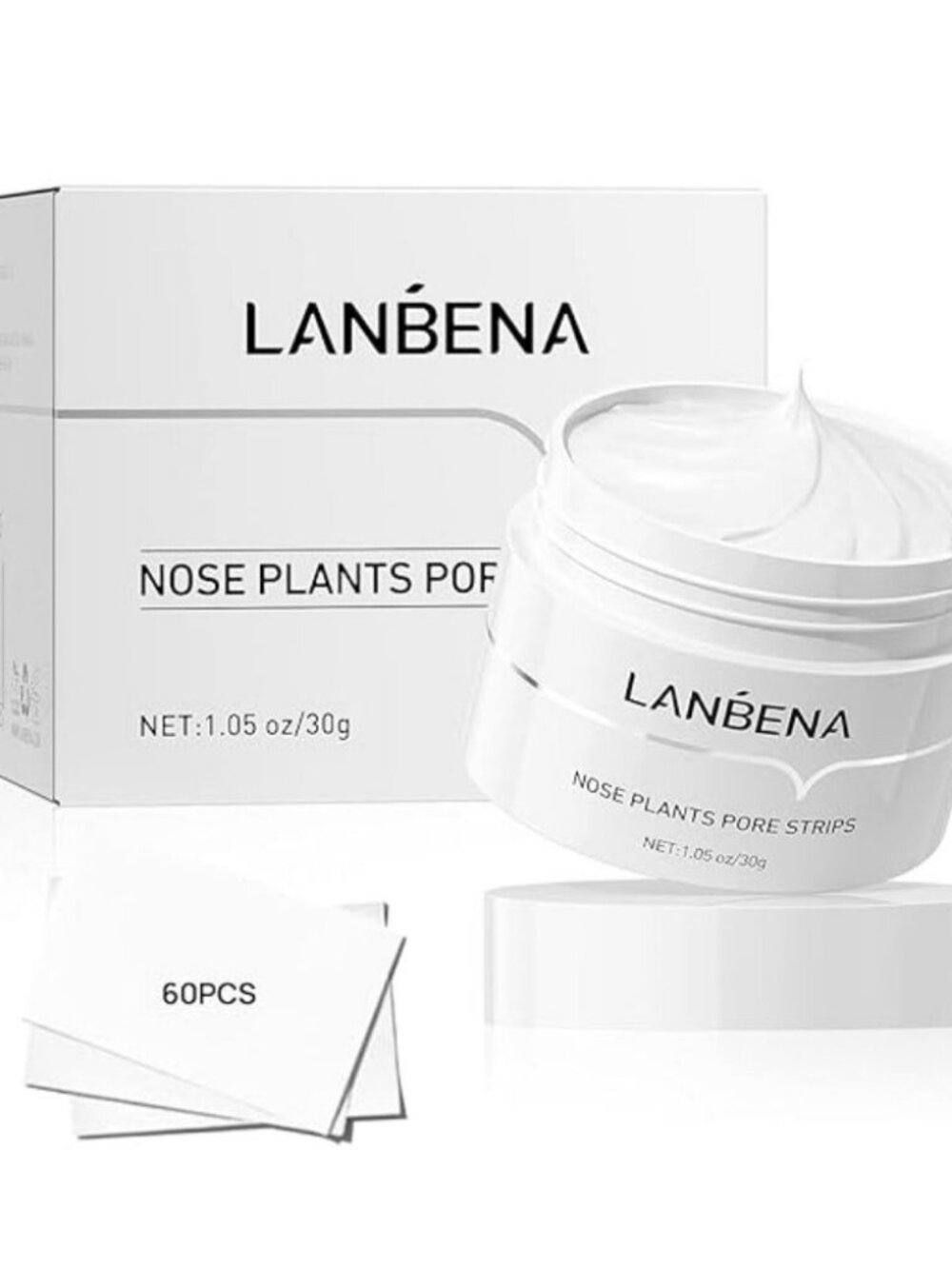 LANBENA Blackhead Remover Mask – 60 Count Peel‑Off Pore Cleanser Facial Mask